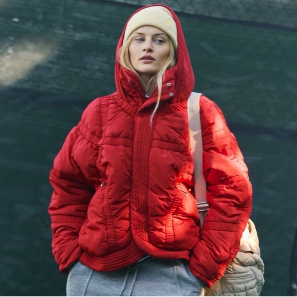 New with Tags Shirr Enough Back pack Puffer FP Movement by Free People